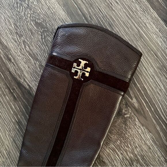 Tory Burch Brown Leather Riding Boots - Picture 3 of 8